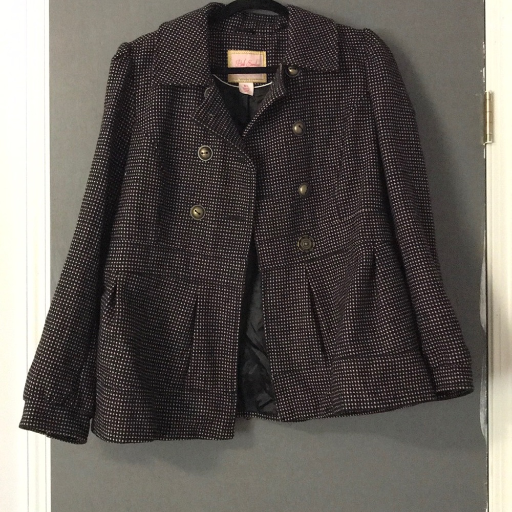 Polka dot peacoat